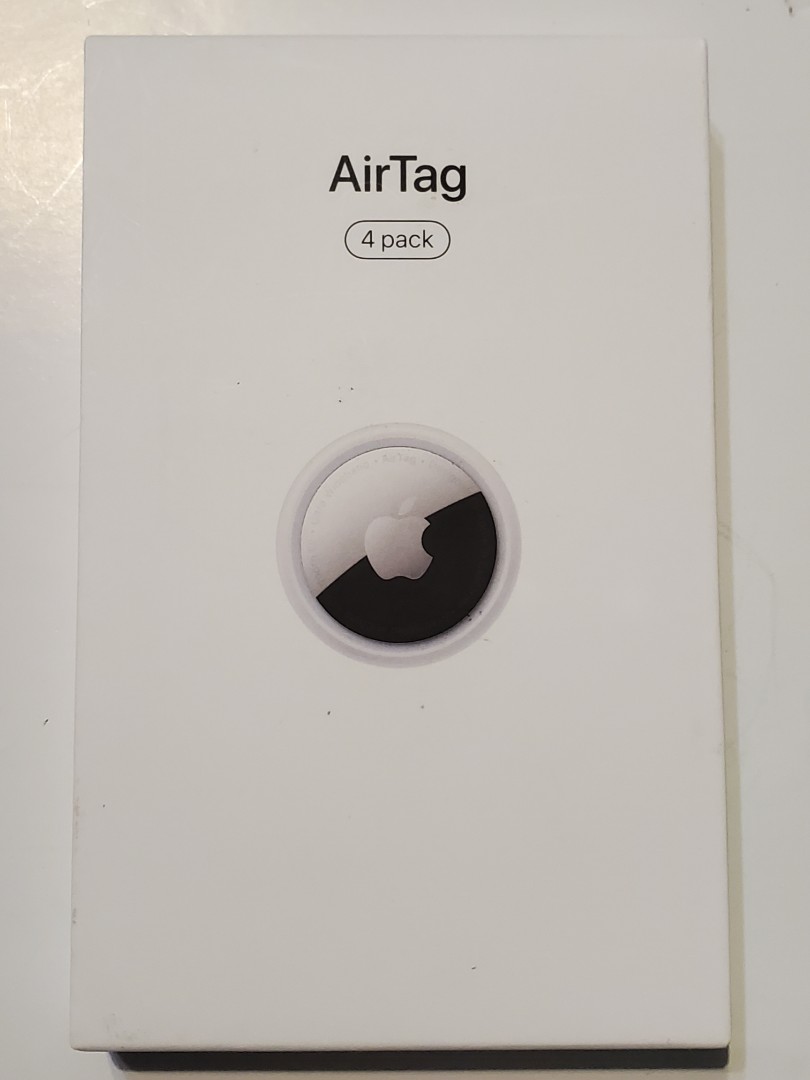 全新未拆封2023 Apple AirTag 4 pack, 手機及配件, 智慧穿戴裝置及智慧