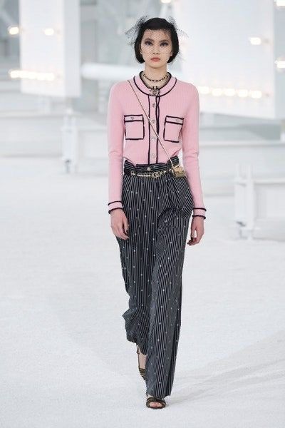 21S Chanel runway wide leg pants Luxury Apparel on Carousell