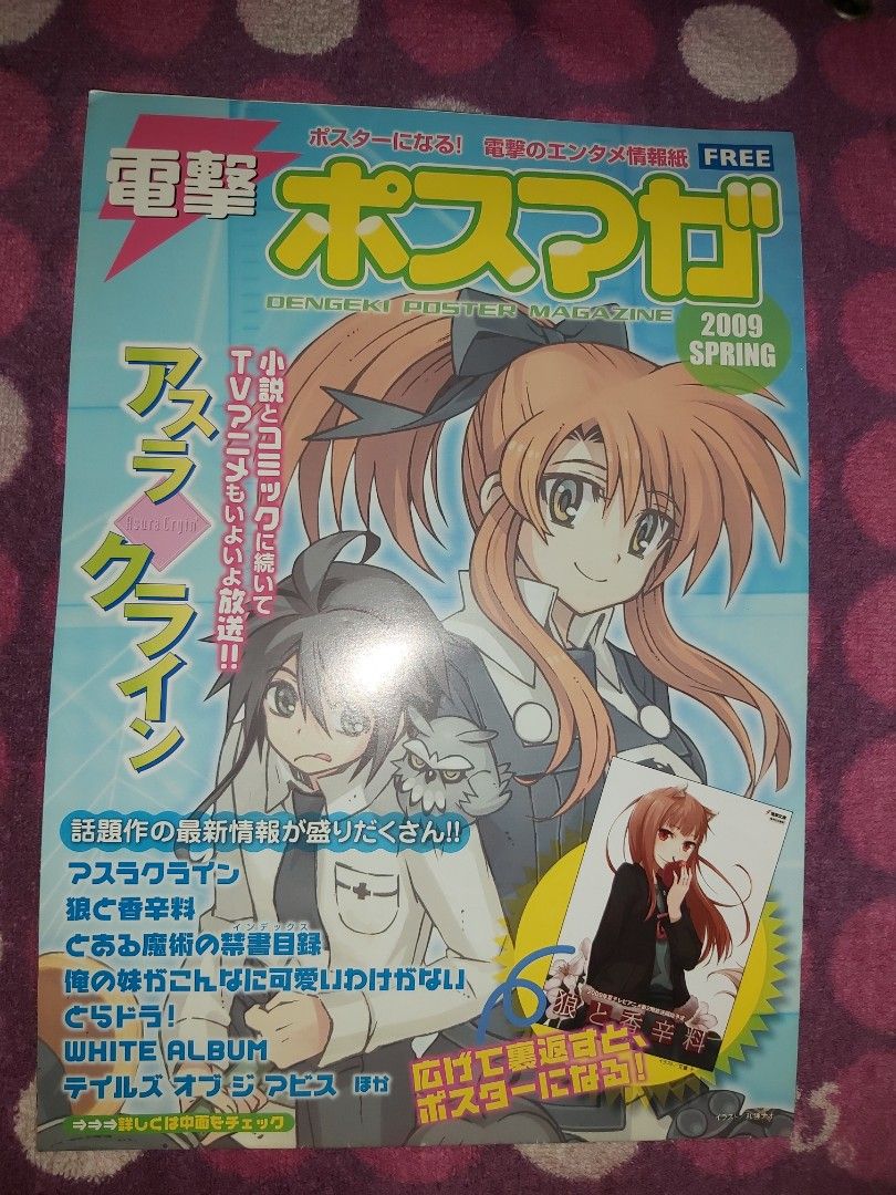 電擊海報雜誌Dengeki Poster Magazine 2009 Spring 狼與香辛料魔術禁書