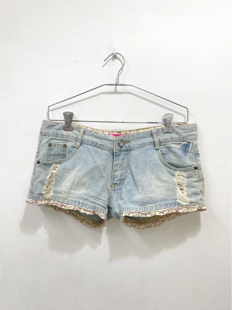 Kids Girls Denim Shorts Casual School Versatile Shorts Ripped Short Jeans  Bottom | eBay