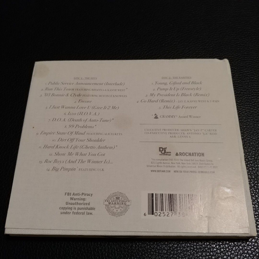 美版Jay Z The Hits Collection Volume One Deluxe Edition 2 CD, 興趣
