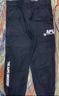 Aape Black Cargo Pants