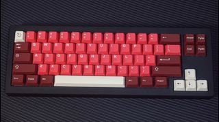 ABS Doubleshot Cherry Red keycaps