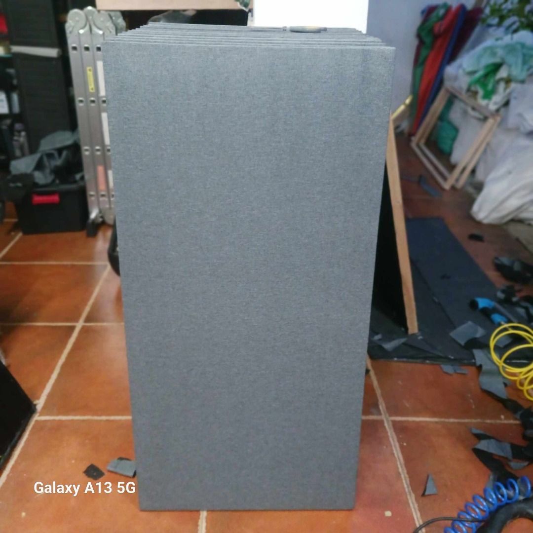 ACOUSTIC PANEL (Sound Proofing ) (Category: Industrial Equipment) located in Marikina City. Submitted by christine_km8enterprises (Listing ID 1249976213, Image 3). Description: ACOUSTIC PANEL (Sound Proofing ) Used for : Gymnasiums, meeting rooms, multi function halls, auditoriums, conference rooms, banquet halls, hotels, offices and home theaters Application : #Soundproofing Light weight materials Durable framing Can choose color of fabrics Deta