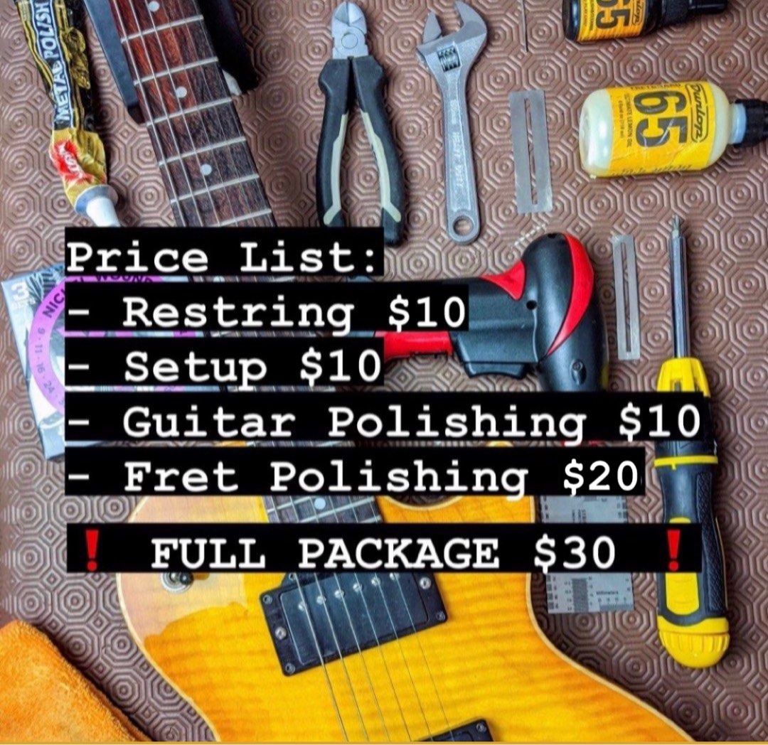 Guitar setup price deals