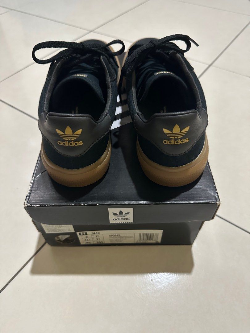 Adidas skateboarding stan smith vulc - black/gum/gold store