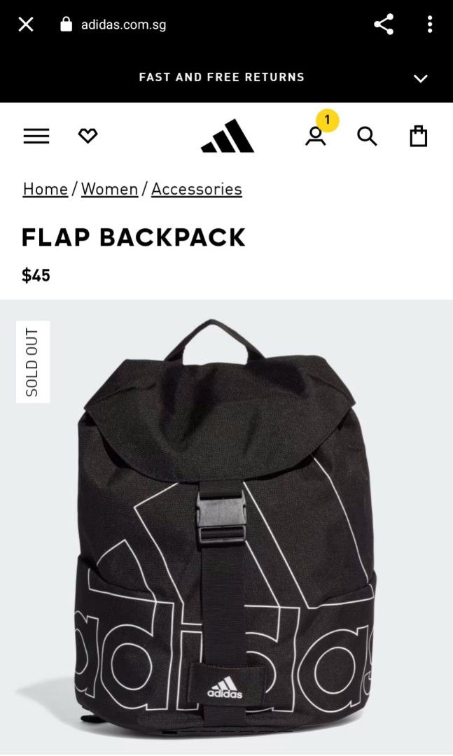 Adidas flap backpack new arrivals