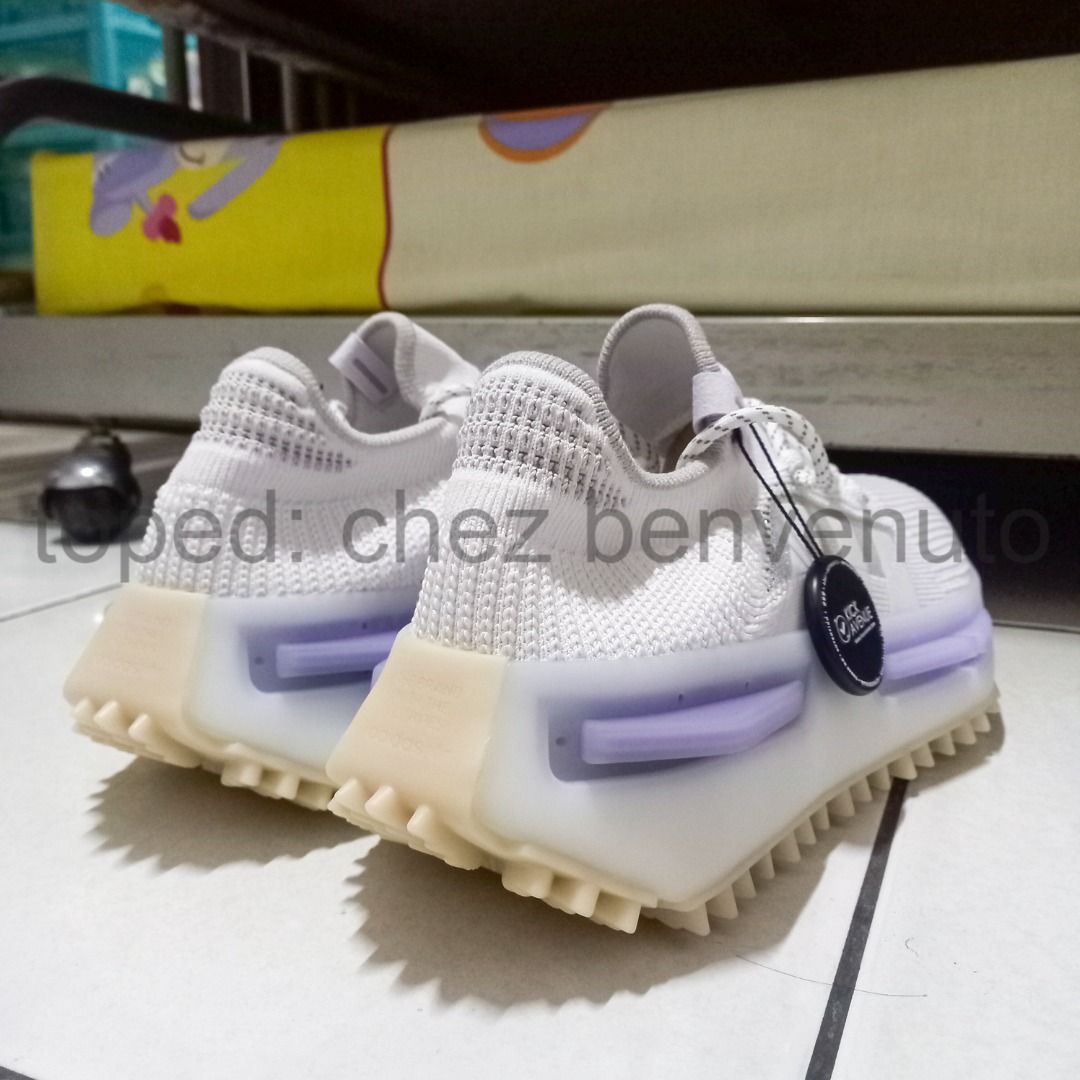 ADIDAS NMD S1 White Light Purple HP5522, Fesyen Pria, Sepatu , Sneakers di  Carousell