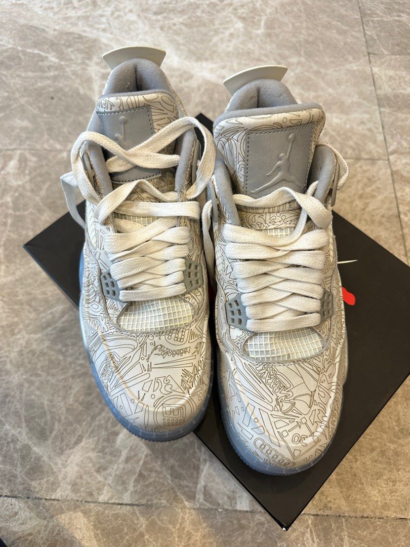 Air Jordan 4 Retro Laser Men s Fashion Footwear Sneakers on