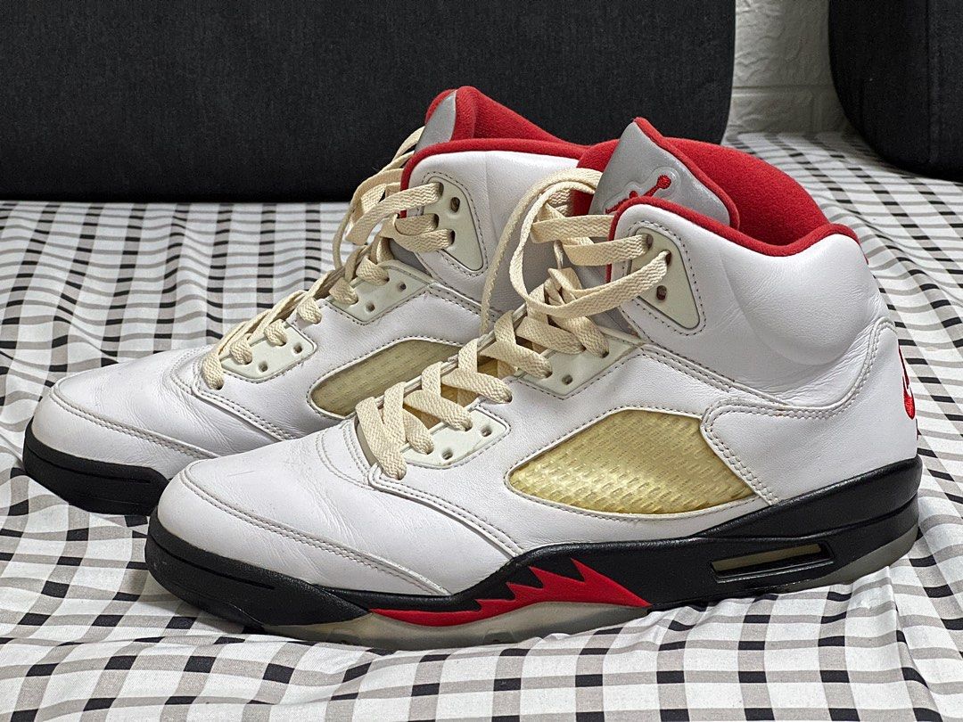 Air Jordan 5 Fire Red Men s Fashion Footwear Sneakers on Carousell