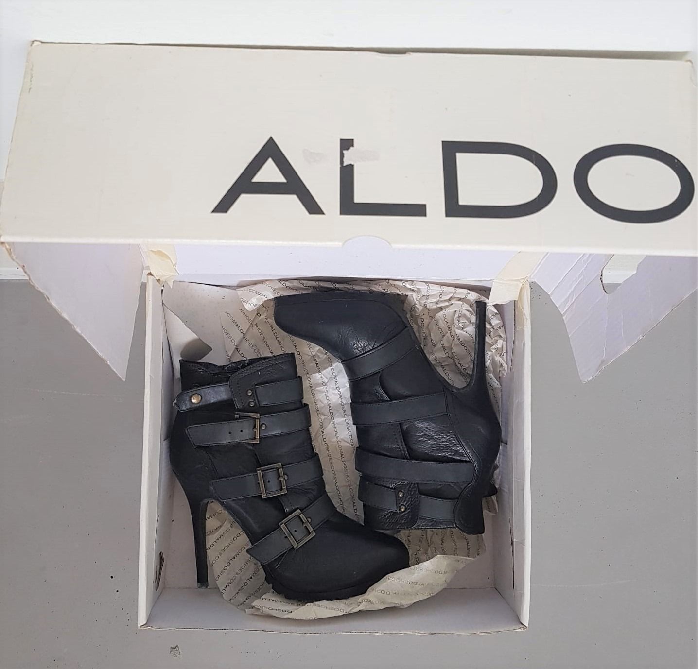 Aldo buckle cheap boots