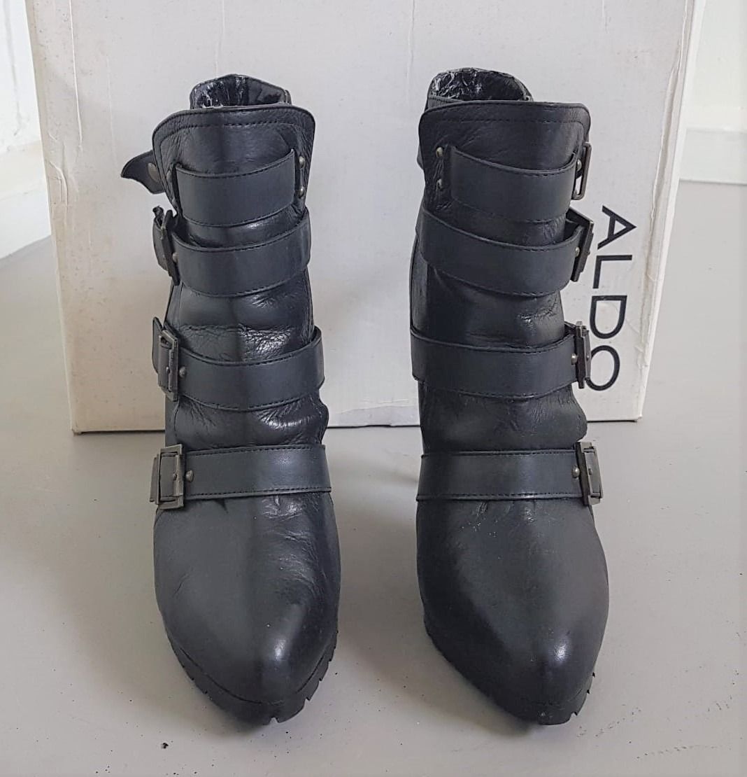Aldo buckle boots shop
