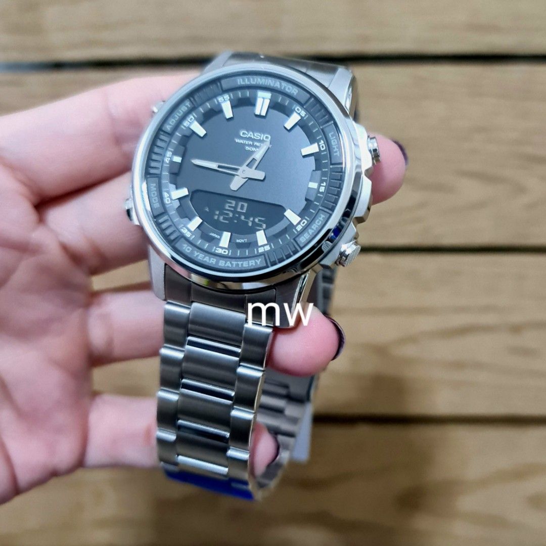 Men's digital hot sale analog combination watches