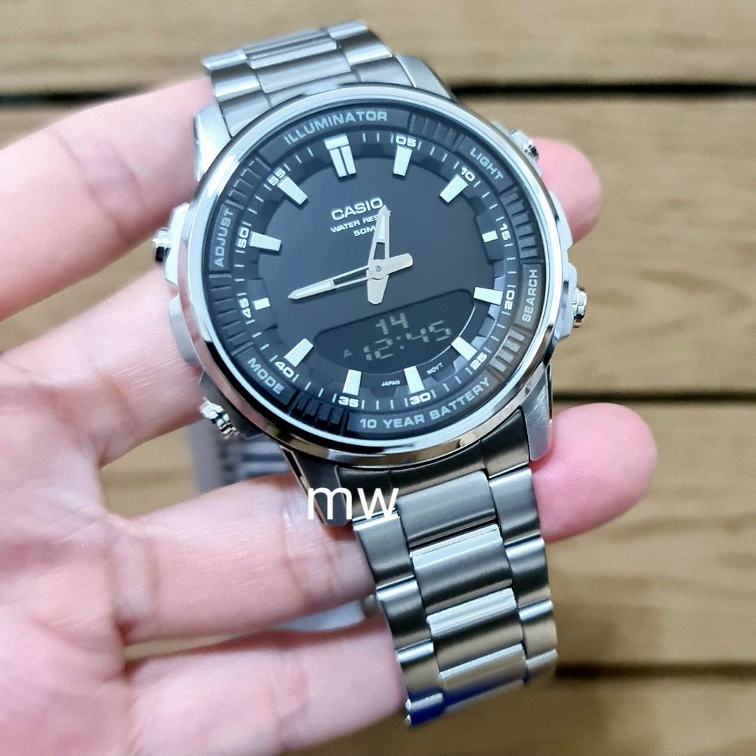 Casio analog watch cheap with light