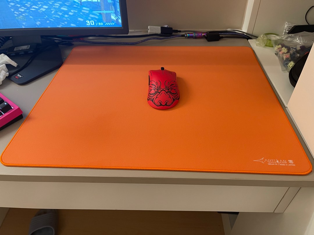 Artisan Zero XL Mid mousepad 劍匠零橙色滑鼠墊, 電腦＆科技, 電腦 