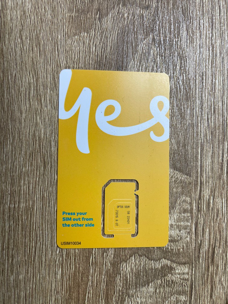 Australia SIM card Optus 4GLTE 40gb 28 days, Mobile Phones & Gadgets