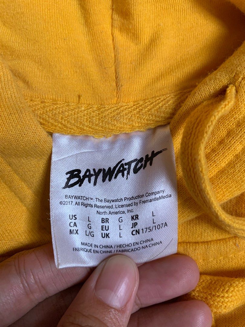 Auth Baywatch Yellow Hoodie Men s Fashion Coats Jackets and Outerwear on Carousell