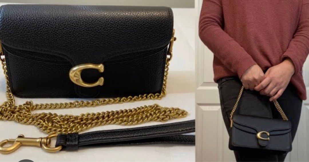 Coach tabby crossbody bag black store