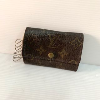 VINTAGE KEY POUCH LOUIS VUITTON MONOGRAM CANVAS BAG KEY HOLDER Brown Cloth  ref.393392 - Joli Closet