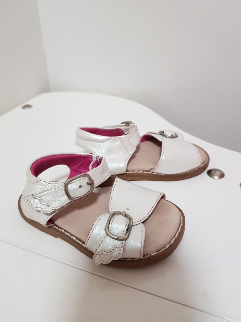 Baby Shoes Isla Aiden Pearl White Sandals Size 5 Babies Kids