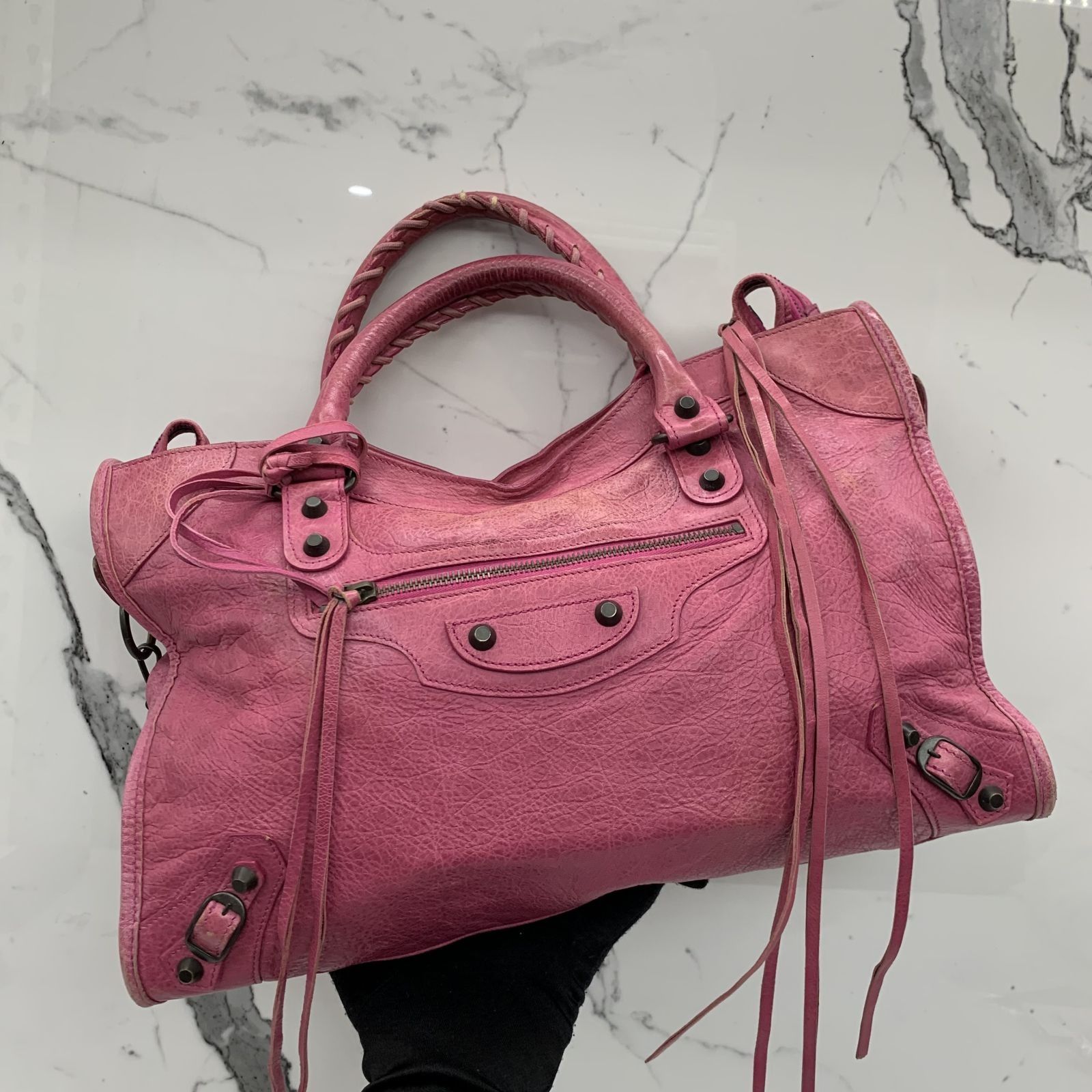BALENCIAGA The City 115748 2way Bag Pink