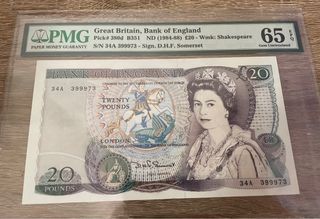 Bank of England 20 Pound (1984-1988)