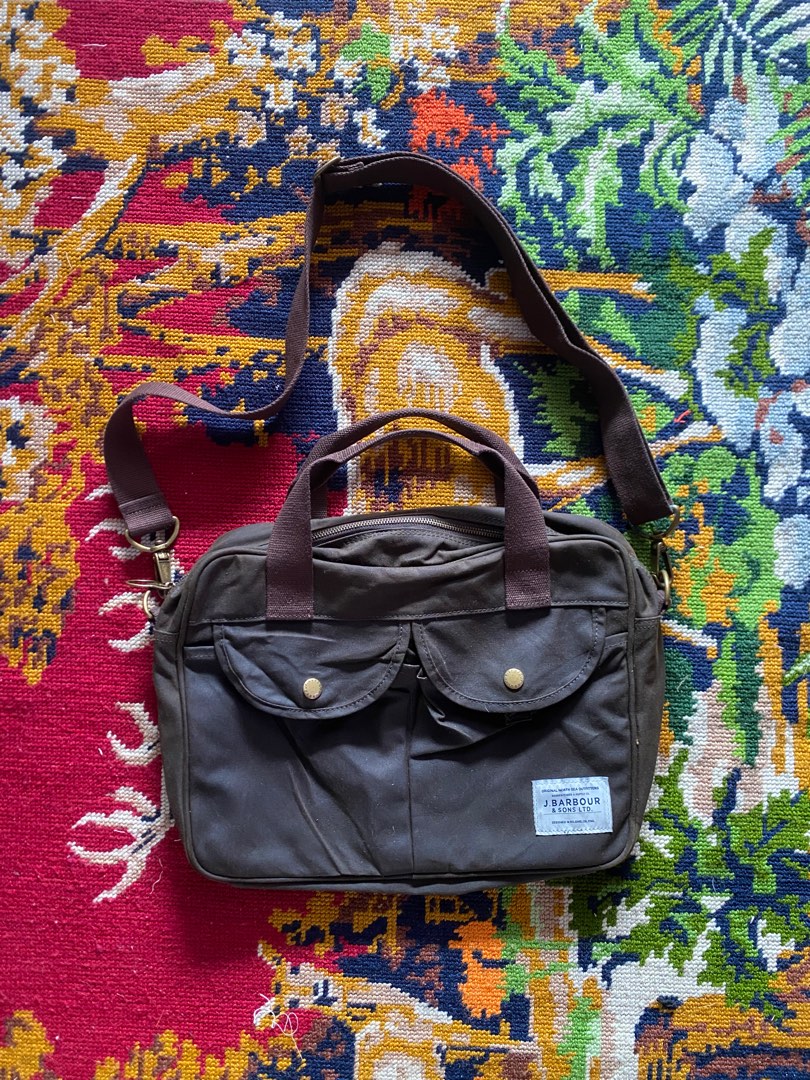 Barbour wax longthorpe laptop bag cheap