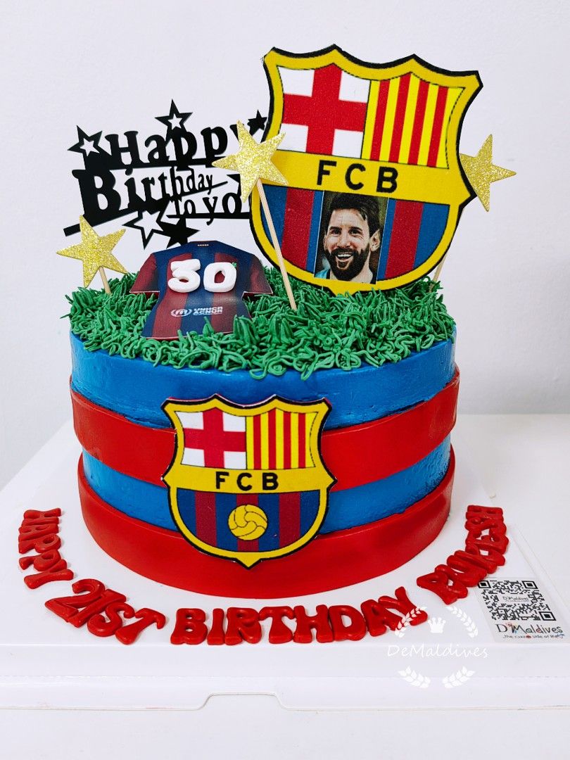Soccer ball cake, Barcelona cake, Soccer birthday cakes