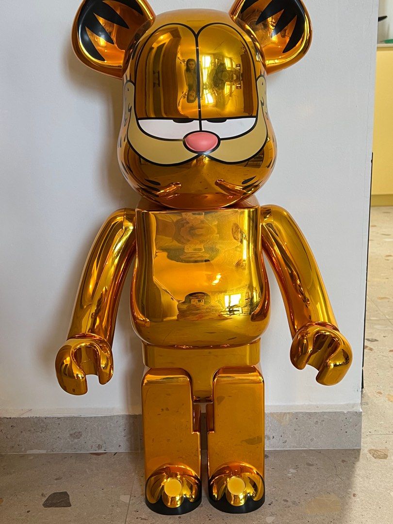 Bearbrick Garfield 100% & 400% Set Gold Chrome Ver. - US