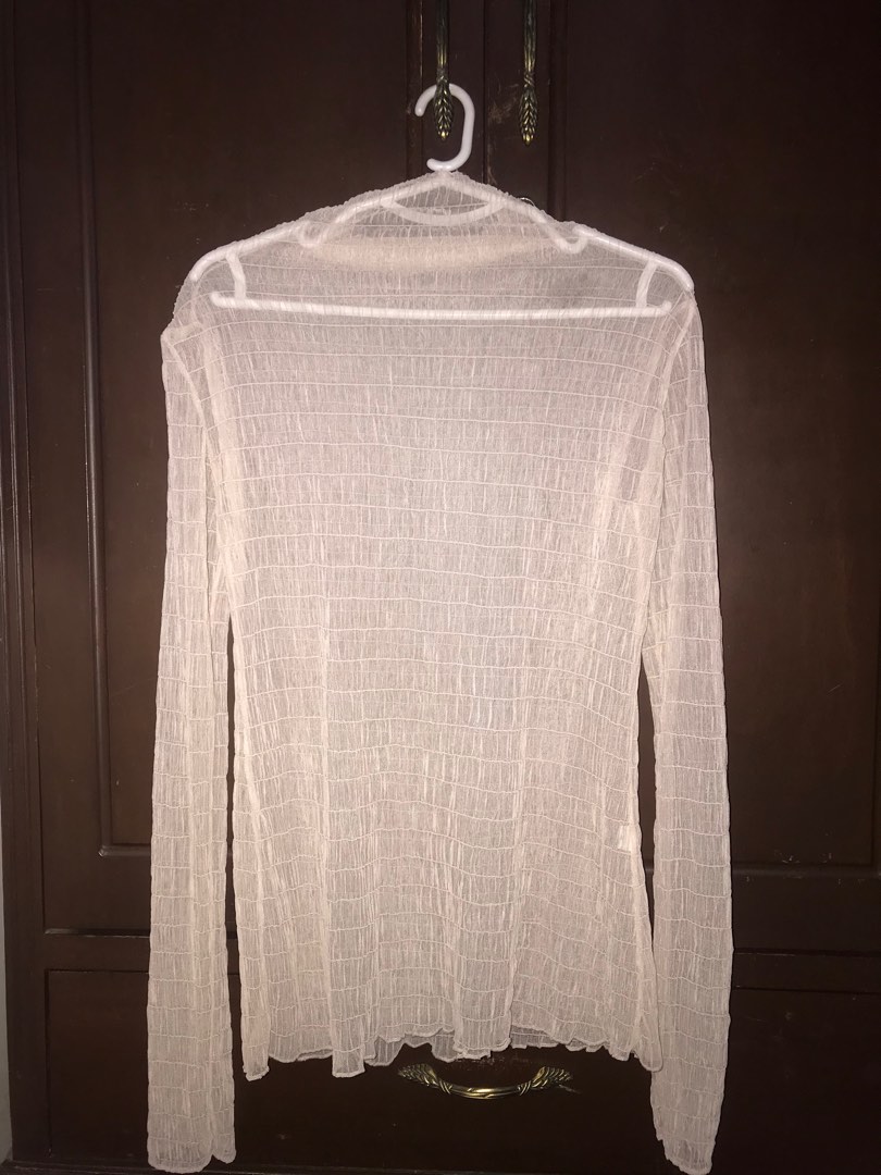 Y2K Italian Beige Wrap Top (M/L)