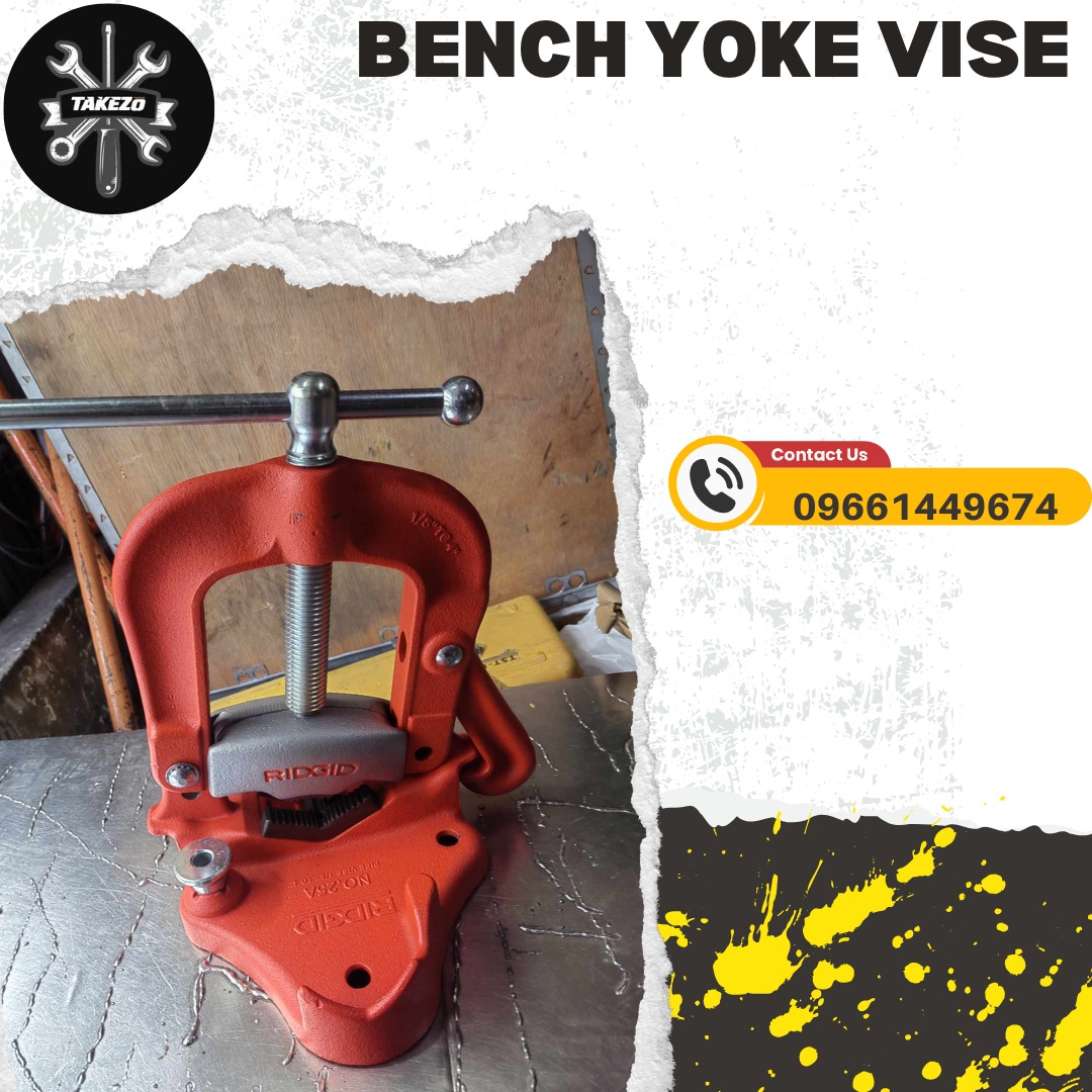 Pipe Fitting Tools #2 Bench Pipe Vise - Yoke Hinged Clamp-On Type For ...
