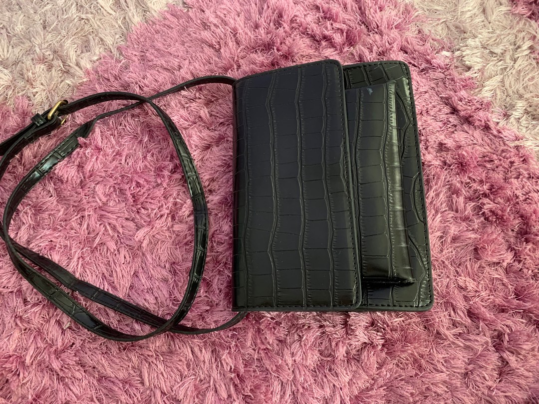 Black sling bag, Luxury, Bags & Wallets on Carousell