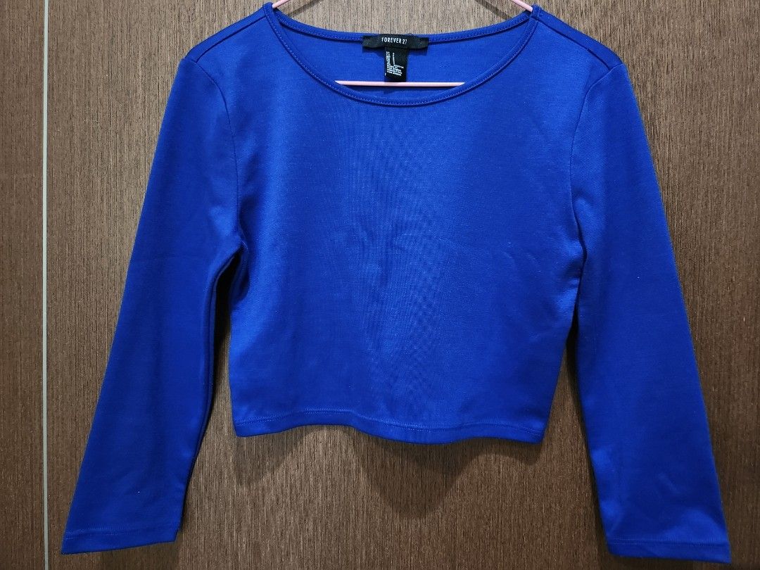 Royal blue blouse forever 21 clearance