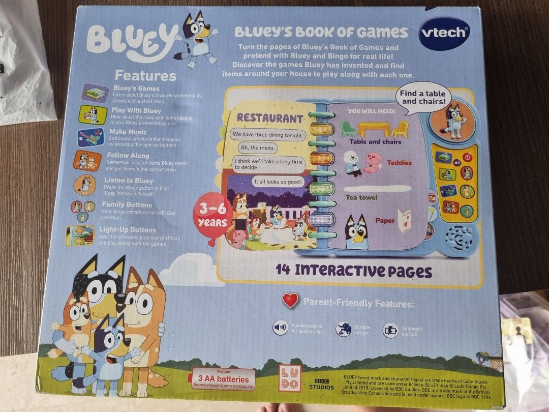 Vtech Bluey's Book of Games