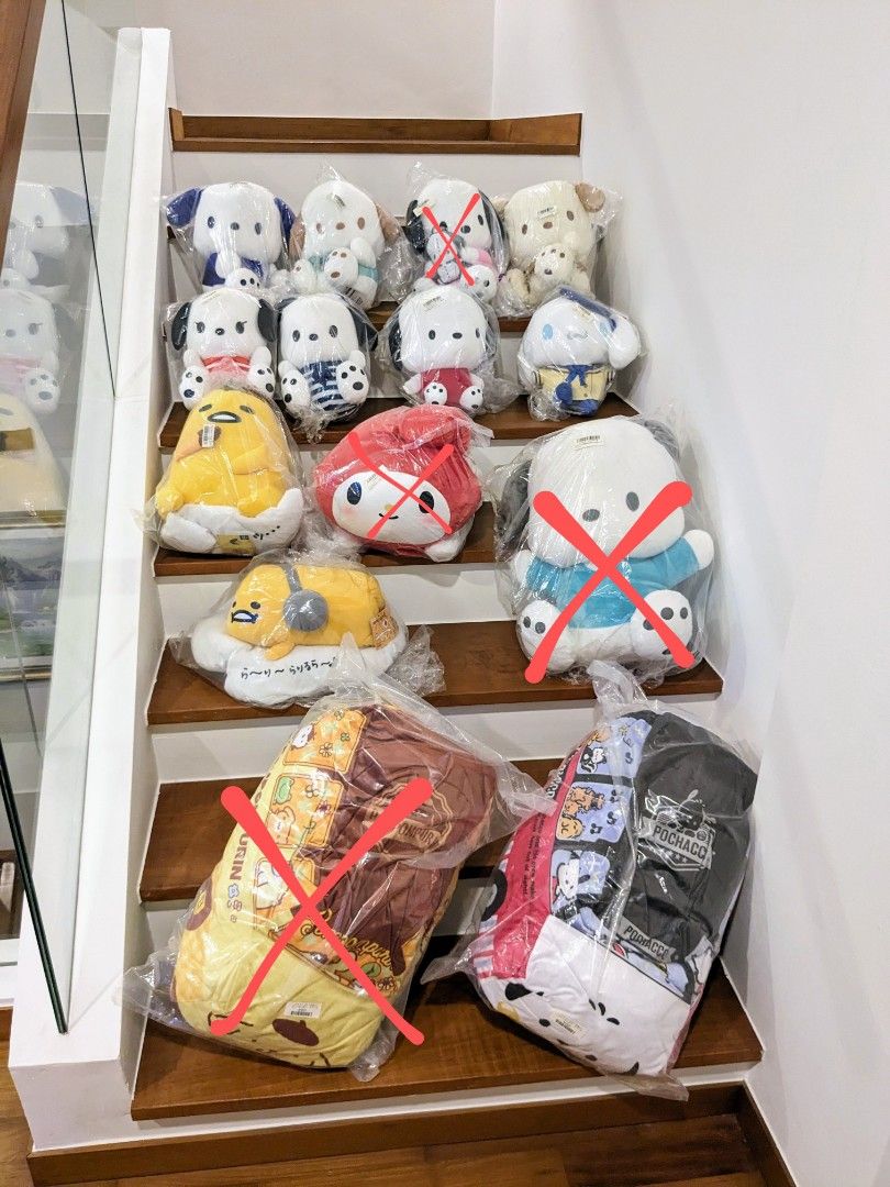 BNIB Sanrio Pochacco, gudetama, my melody, pompompurin, bus plushy