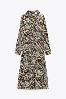 BNWT ZARA ANIMAL PRINT MIDI DRESS