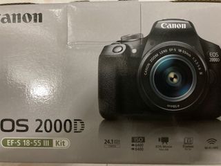 Canon EOS 2000D 九成九新 冇保養 數碼單反相機 連 EF-S 18-55mm III 鏡頭套裝