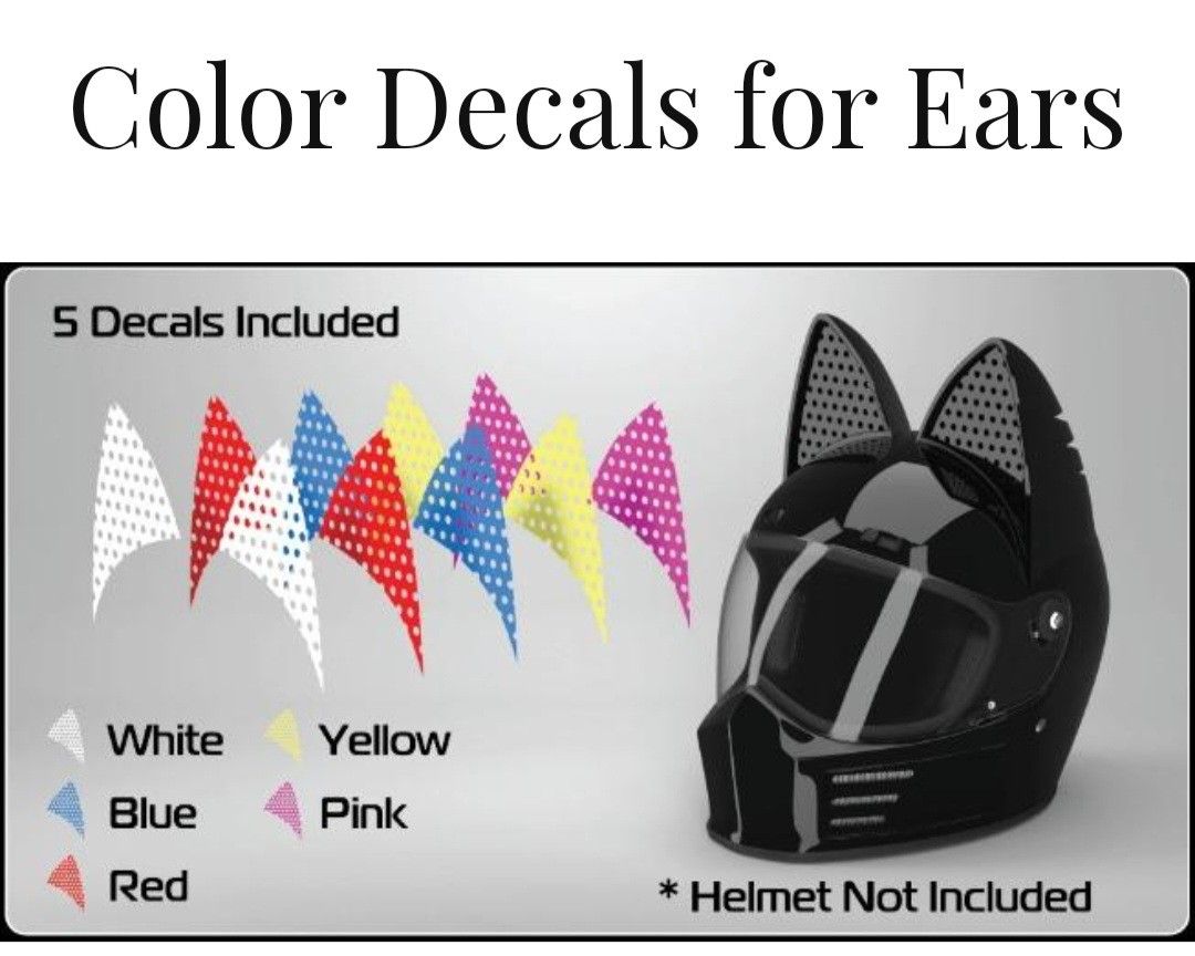 Cat ear for helmet Motorcycles Motorcycle Accessories on Carousell