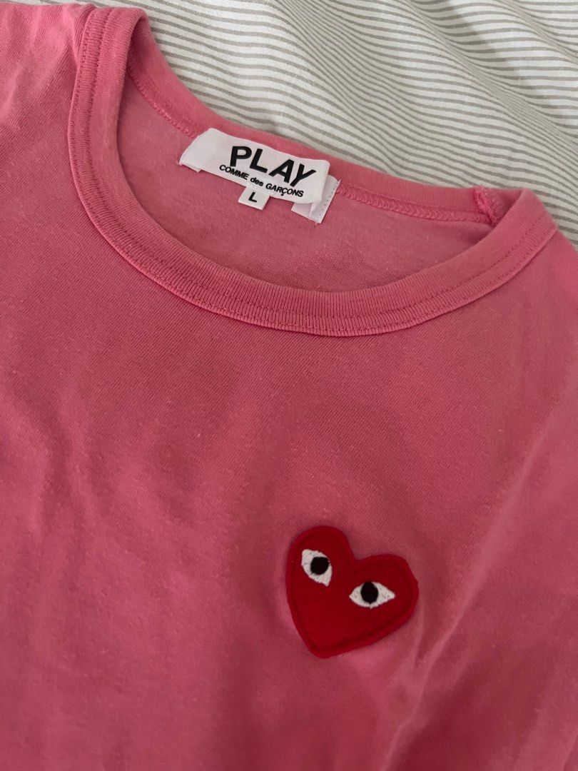 Pink online cdg shirt