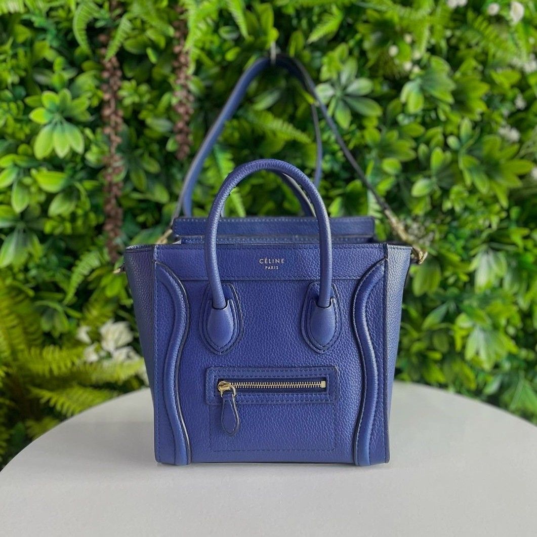 Celine Nano Luggage Blue Luxury Bags Wallets on Carousell