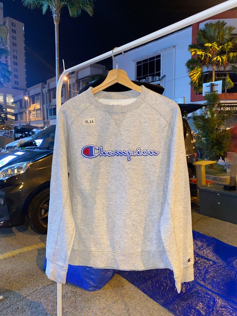 Champion SpellOut Sweatshirt Men s Fashion Activewear on Carousell