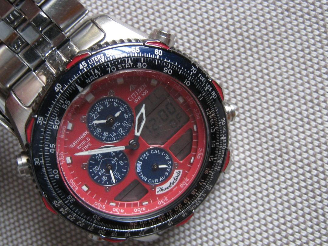 CITIZEN NAVIHAWK WORLD TIME THUNDERBIRD CITZEN C 300 Carousell