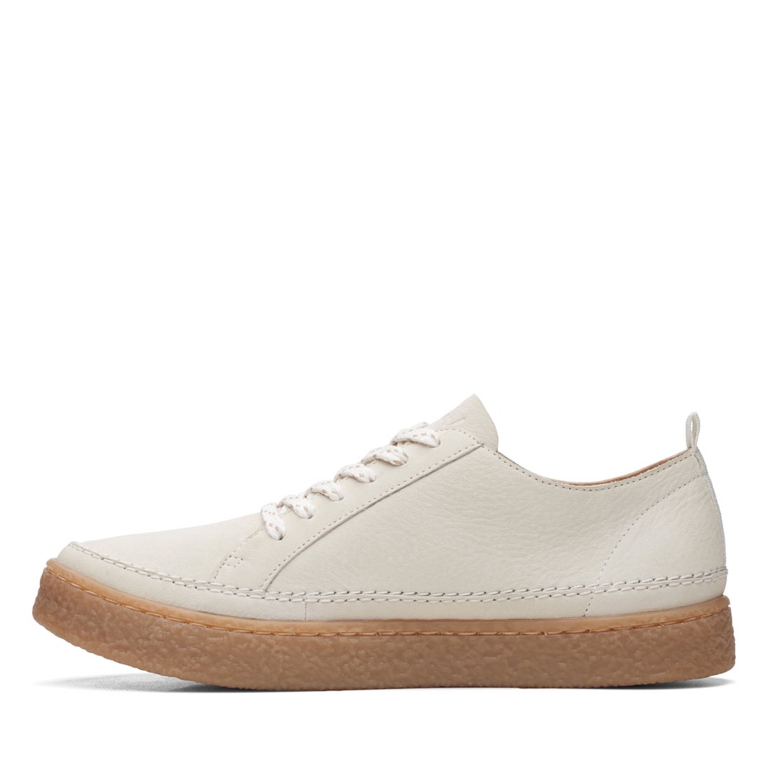 Clarks Barleigh Lace White Leather, Women's Fashion, Footwear, Sneakers ...