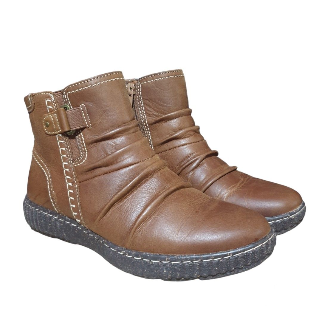 Clarks ruched ankle boots online