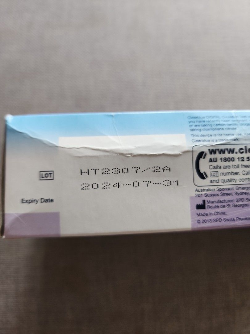 Clearblue Digital Ovulation Test Kit + Watsons Pregnancy Test Kit