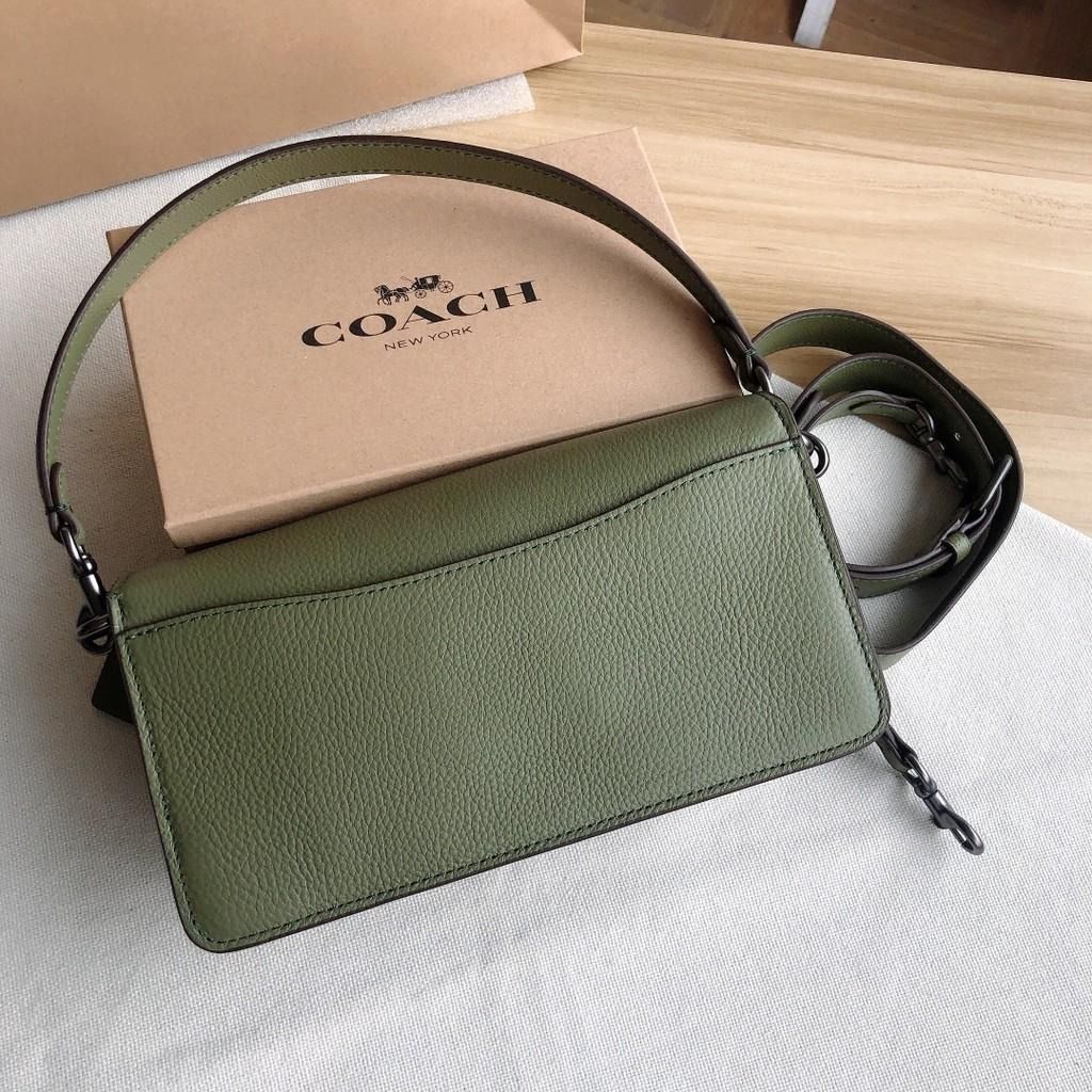 Olive green coach bag sale