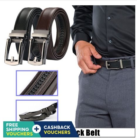 High Quality K letter belts men slide buckle 3.3cm wide black