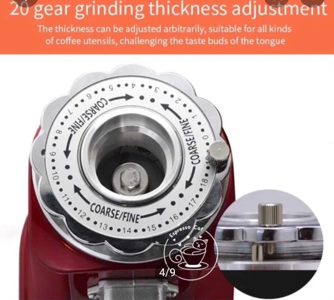 Commercial and home use high capacity Electrical coffee grinder Raccea