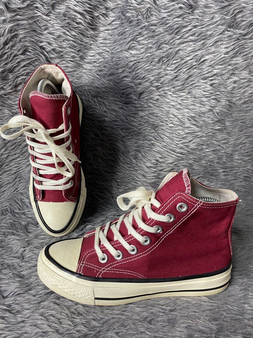Converse maroon high cut on sale
