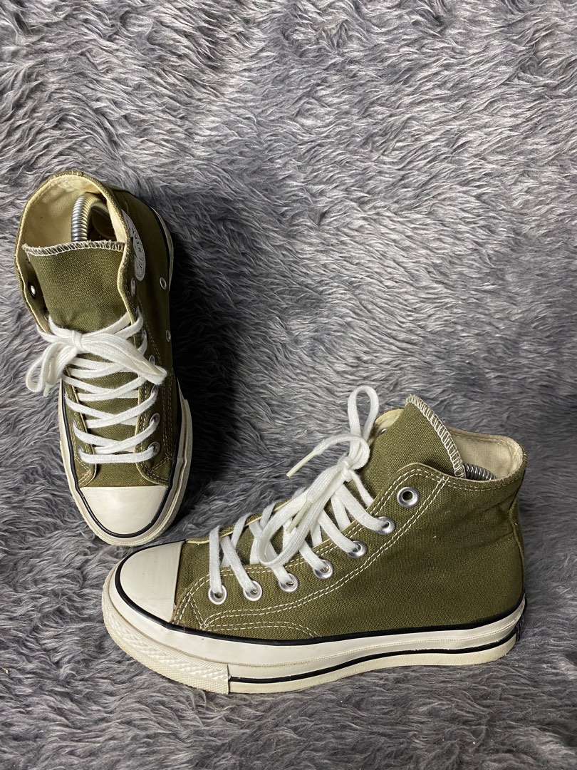 Converse High cut 70 s army green Women s Fashion Footwear Sneakers on Carousell
